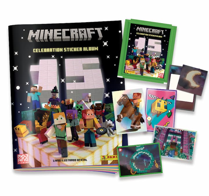 Minecraft álbum de figurinhas