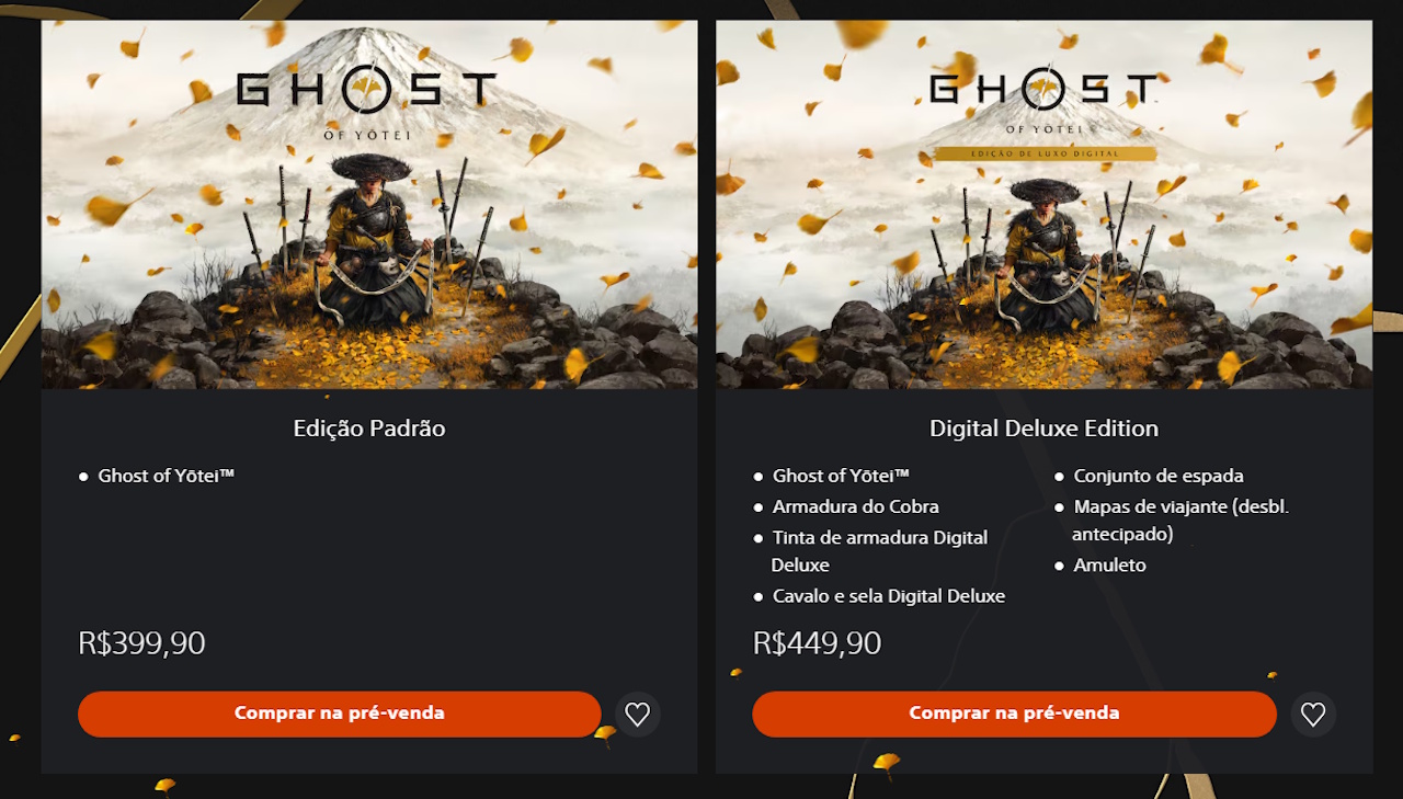 Sony Jogo da Sony - Ghost of Yotei em pré-venda