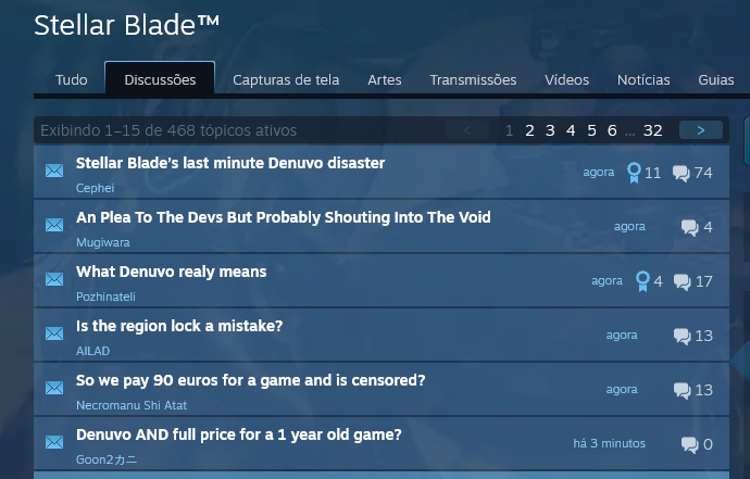 Stellar Blade Stellar Blade tem polêmica com Denuvo