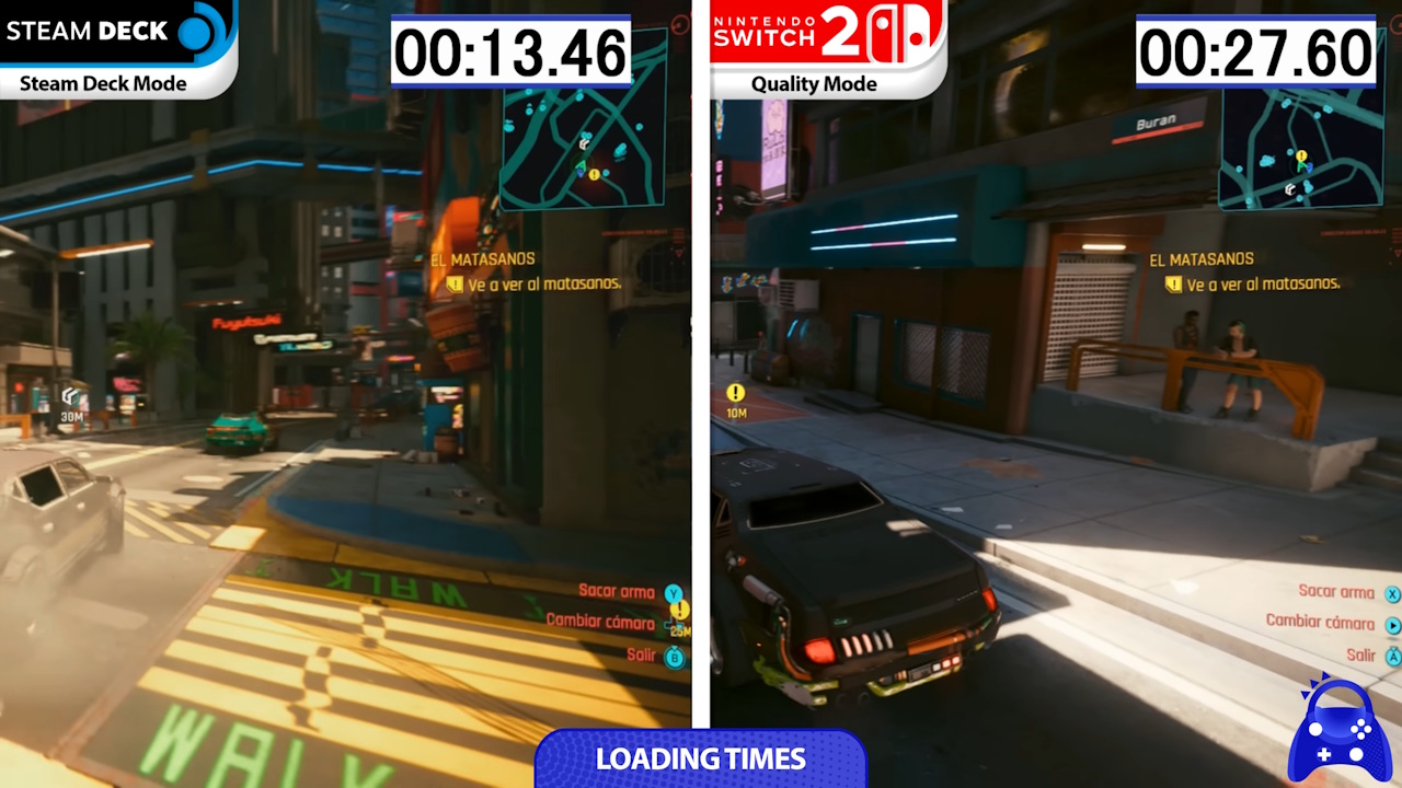 Cyberpunk 2077 Cyberpunk 2077 Switch 2 vs Steam Deck (3)