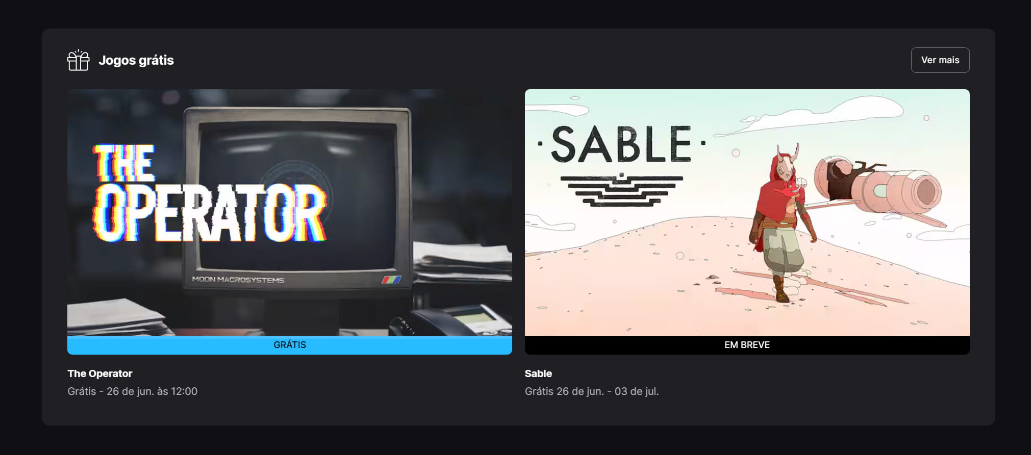 Epic Games Epic Games jogo grátis