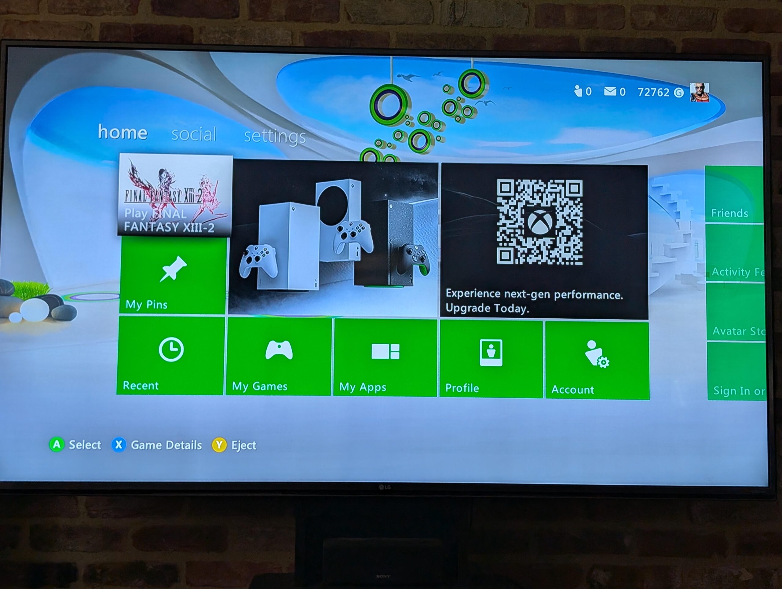 xbox 360 Xbox 360 nova dashboard atualização