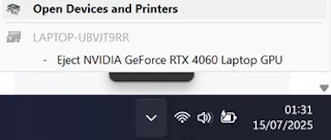 Windows 11 Windows 11 - bug ejetar GPU